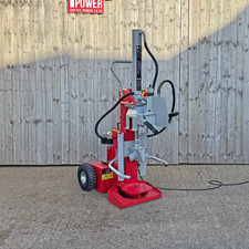 Crytec 12 Tonne Vertical Electric 32A Log Splitter Hydraulic Splitting Ram 3KW