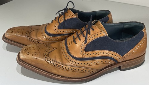Barker men tan - leather, blue