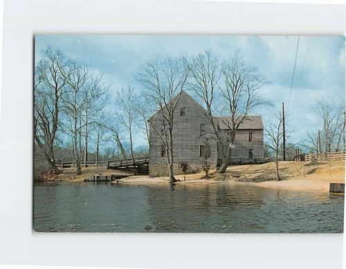 Postcard water powered saw - postcard,