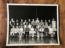 1950's REAL PHOTO Avondale Elementary School Canton Oh STUDENTS Classroom #11