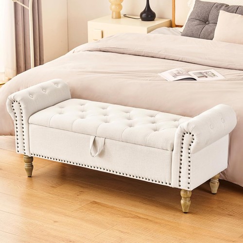 Storage bedroom bench - bedroom, end