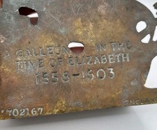 Old Antique Cast Metal GALLEON