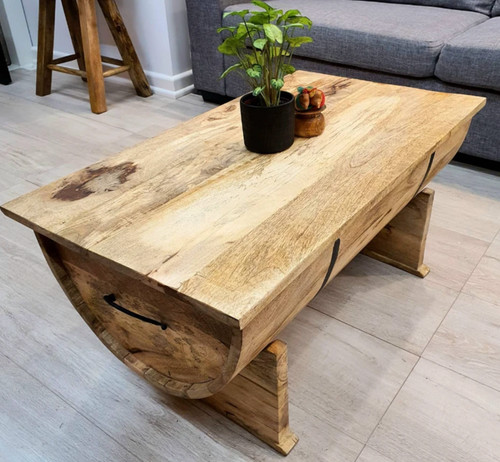 Rustic coffee table solid wood - table,