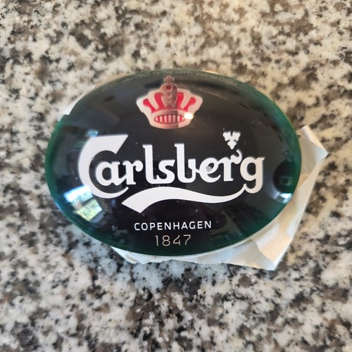 Carlsberg beer pump badge - beer, oval
