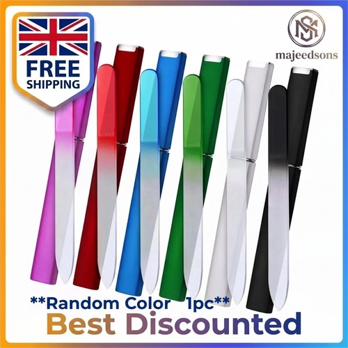 Crystal glass nail file with - crystal,