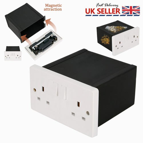 Double plug socket storage box - double,