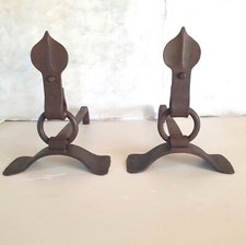 French Styish 1940's Andirons/ Firedogs