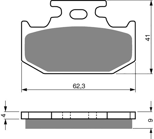 Goldfren rear brake disc pads - rear,