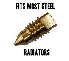 Radiator BRASS BLEED SCREW AIR / VALVE VENT - TYPE 3 -FITS MOST STEEL RADIATORS 