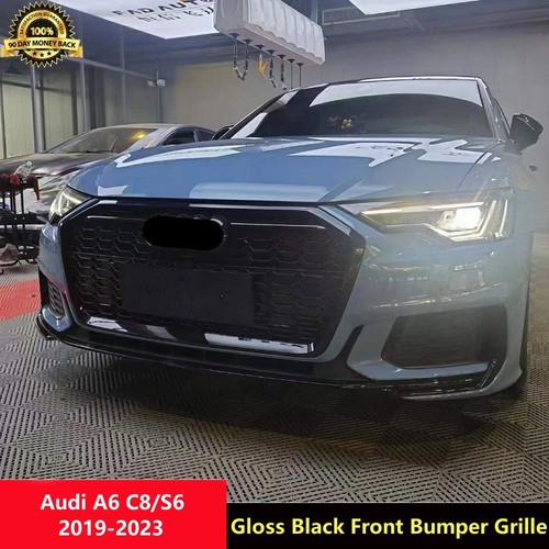 Gloss black front hood mesh - gloss, rs