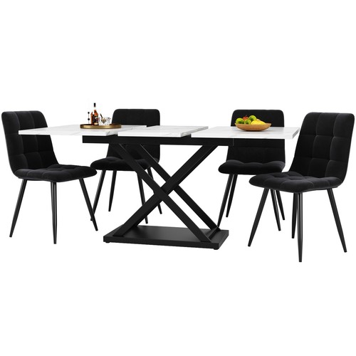 Dining table and chairs - table, set