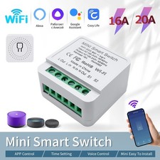 16A MINI Wifi Smart Switch Timer Wireless Switches Alexa Google Home