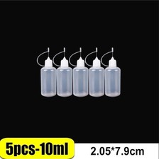 5pc Needle Tip Plastic Bottles