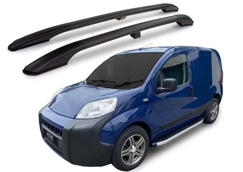 Black aluminium roof rack - black,