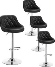 1/2/4x Faux Leather Bar Stools