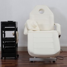 Professional 3 Section Electric treatment Beauty Couch Bed Variable Height White