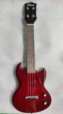 Ferris SG Style Electric Ukulele In Cherry Red