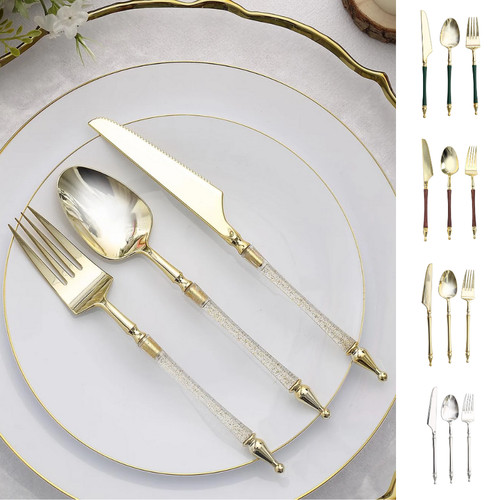 Disposable plastic cutlery - 24,