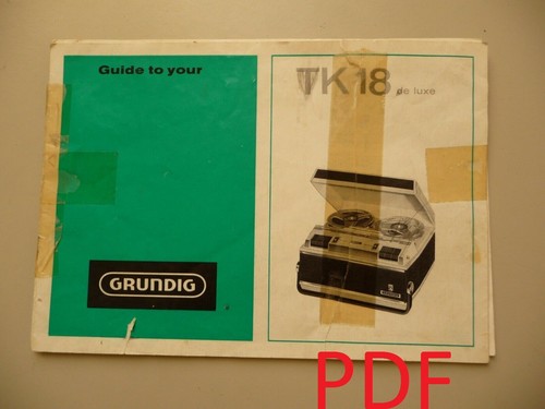 Instructions reel - reel, tape