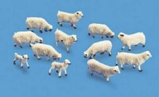 Modelscene 5110 - 12 Assorted Sheep & Lambs 00/H0 Gauge = 1/76th Scale RM48Post