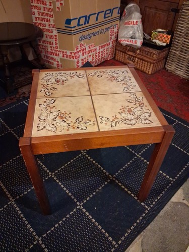 Vintage tile topped - tile,