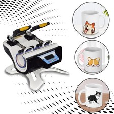 Dual Head Mug Press Sublimation Machine Professional 240V Fully Tested Working