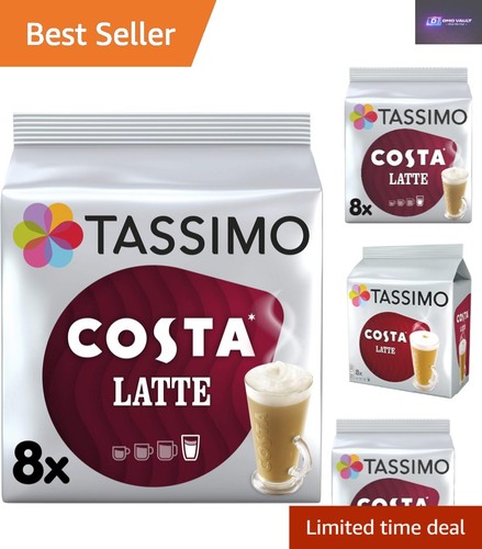 Caffeinated costa latte pods - caffeinated,
