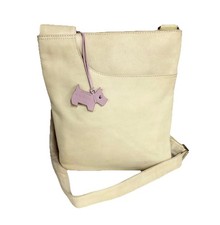 ⭐️RADLEY Ladies Vintage Finest Leather Crossbody Pocket Bag, Buttermilk⭐️