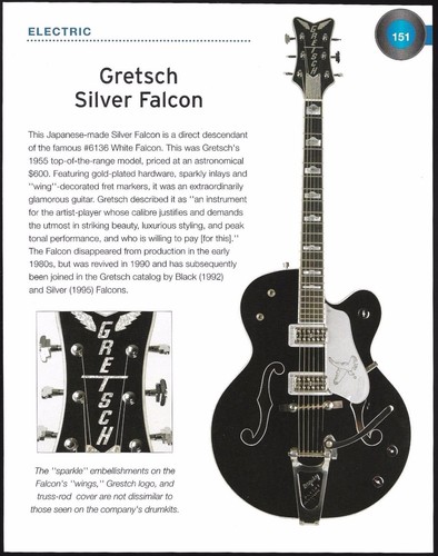 1995 gretsch silver falcon - falcon, +