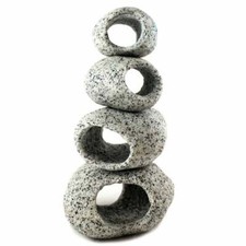 Aqua One Marble Cave Round Aquarium Fish Tank Decor Ornament