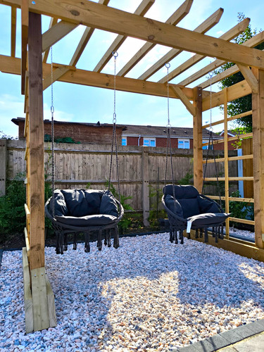Freestanding wooden garden - freestanding,