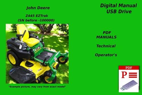 John deere z445 zero - john,