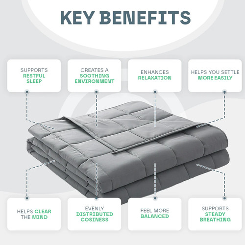 Luxury weighted blanket king - weighted,