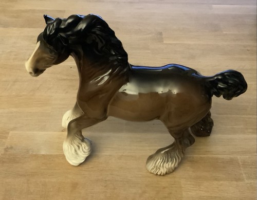 Beswick shire horse running - beswick,
