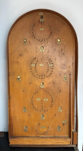Vintage wooden bagatelle game - vintage,