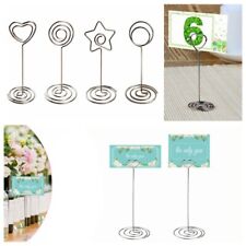 Heart Round Star Table Number Name Card Holders Party Memo Photo Stand Note Clip