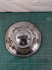 JAGUAR MK 2 CHROMED WHEEL HUB CAPS With Medallion / Badge Vintage Man Cave Decor