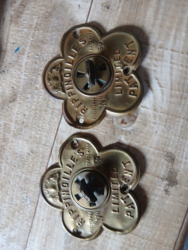 Antique brass vent plates - antique,