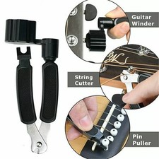 NEW 3IN 1 Guitar String Winder Cutters Bridge Pin Puller Peg Winder Multi Tool