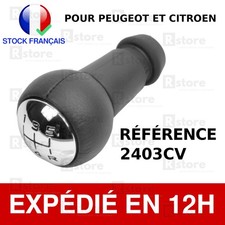 Gear knob 206 genuine leather lever compatible Peugeot Citroen new