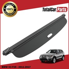 BLACK RETRACTABLE BOOT PARCEL SHELF REAR ROLLER COVER FOR BMW X3 F25 2010-2017