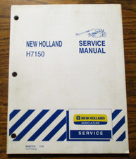 New Holland H7150 Mower Conditioner Service Repair Shop Manual 84207375 ORIGINAL