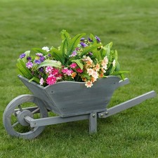 NEW! Garden Wooden Wheelbarrow
