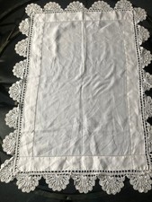 VINTAGE White Handmade Crochet