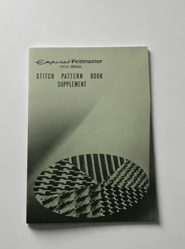 Knitmaster mod 250 stitch - knitmaster,