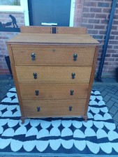Vintage Mid Century Oak Chest
