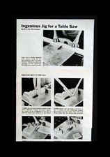 Sliding Table Saw Jig cuts Miters/ Tapers/ Tenons How-To build PLANS