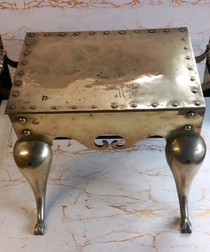 Antique georgian brass footman - antique,