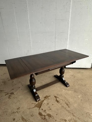 Oak drawer leaf table with - leaf,