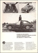 1966 vintage British Sports car AD the MGB/GT Hard top Touring Car $3095 030924